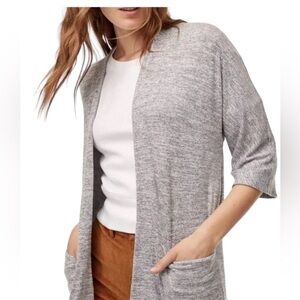 Aritzia Wilfred Free Zlata Open Cardigan Medium Heathered Grey